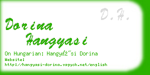 dorina hangyasi business card